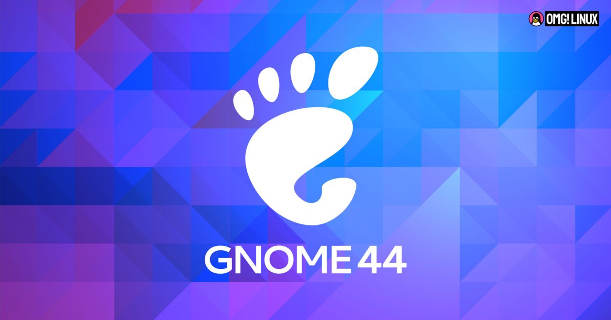 gnome logo and text that says gnome 44