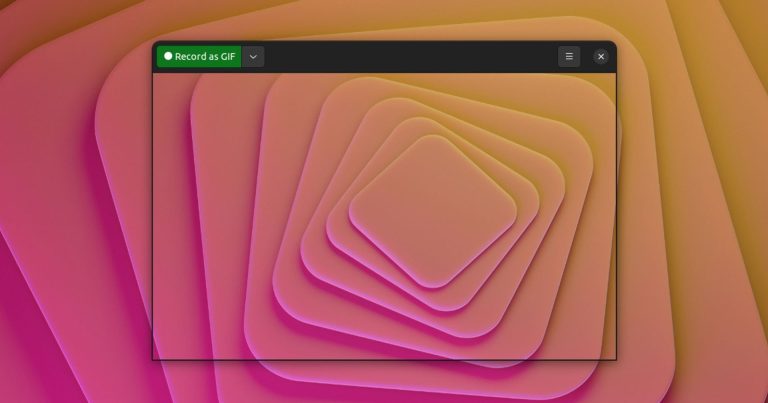 another screenshot of Peek, a GIF maker for Linux desktops