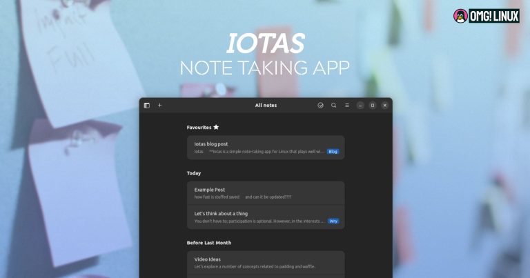 iotas note taking app for linux